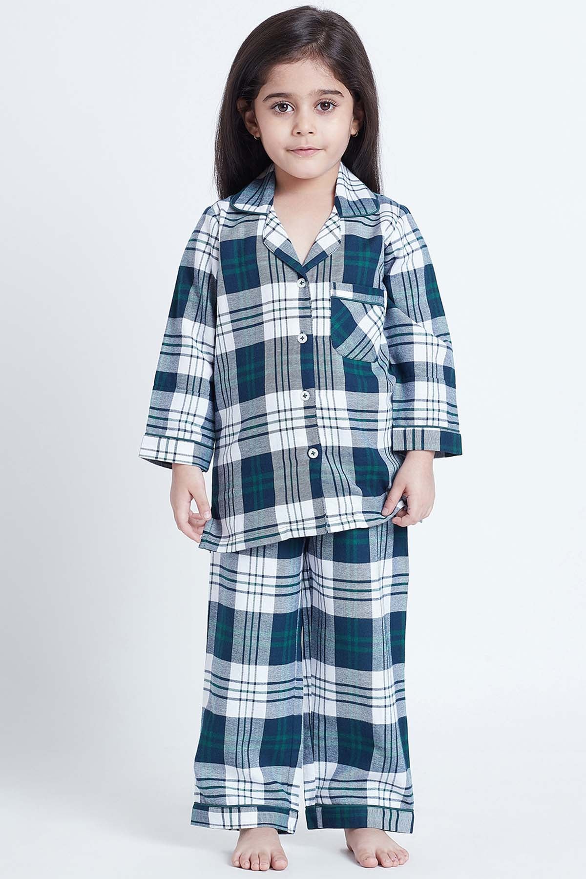 Buy Cotton Check Printed Sleepwear Online